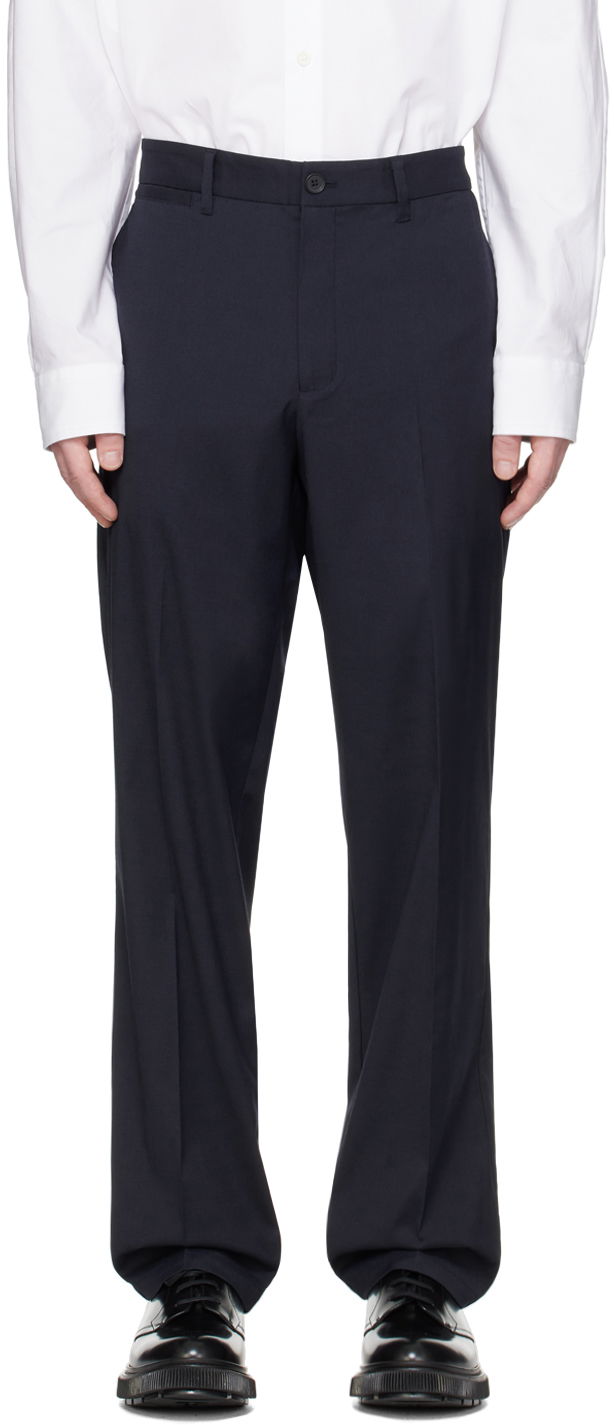 Hlače Samsoe Samsoe Samsøe Samsøe Sajohnny Trousers Mornarica | M24100062
