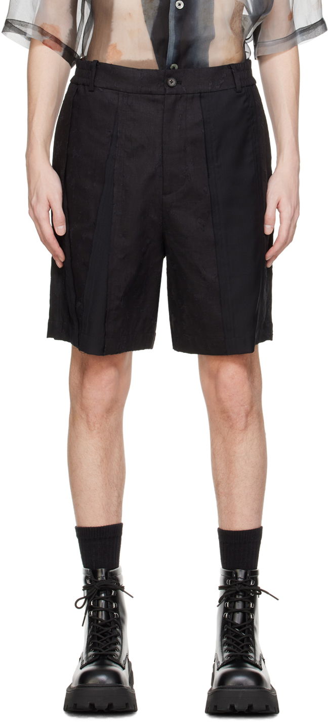 Kratke hlače Feng Chen Wang Feng Chen Wang Distressed Shorts Črna | FMS17ST05, 0