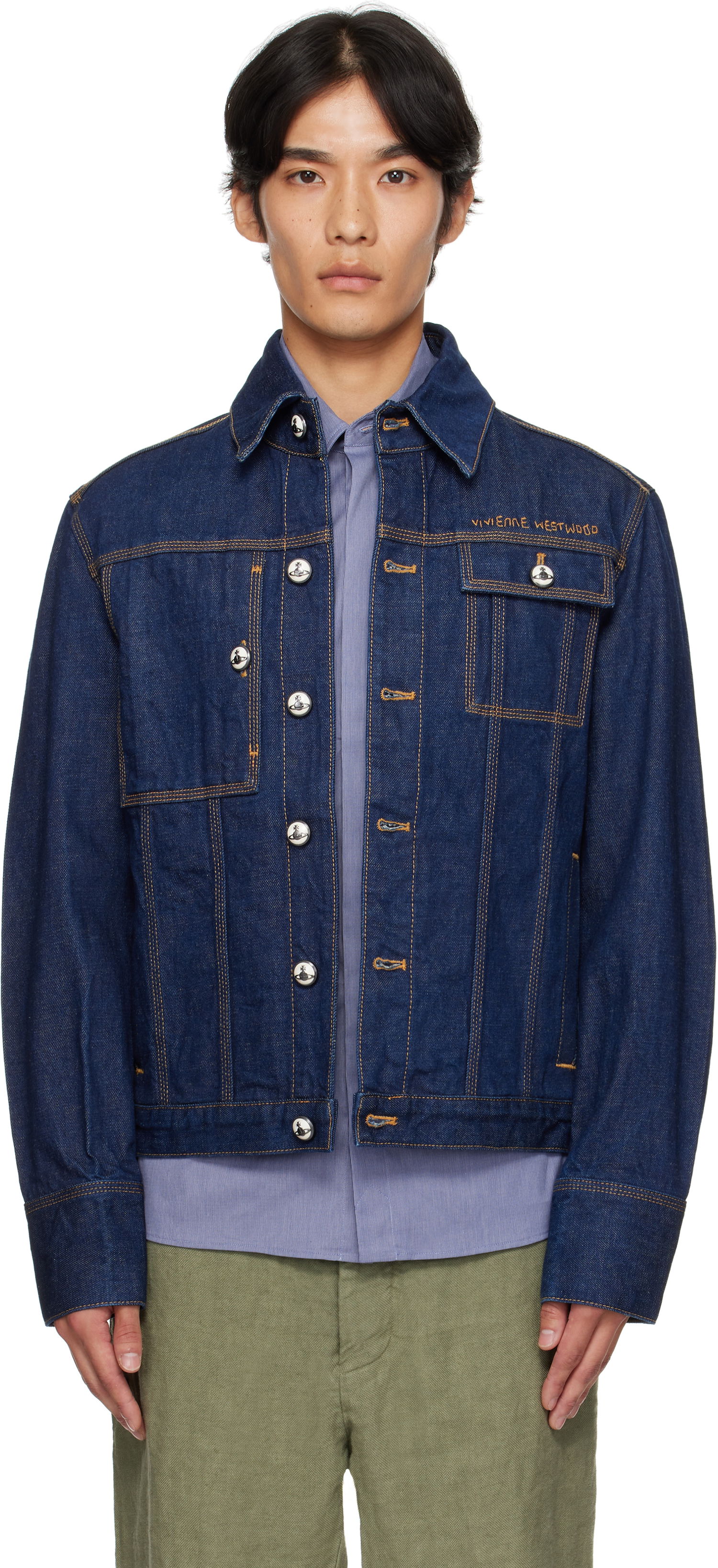 Jakna Vivienne Westwood Vivienne Westwood Worker Denim Jacket Modra | 2801000I-W0163-, 0