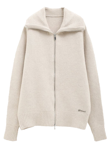 Pulover Jacquemus Le Cardigan Meunier Zip Siva | 226KN064-2116-150