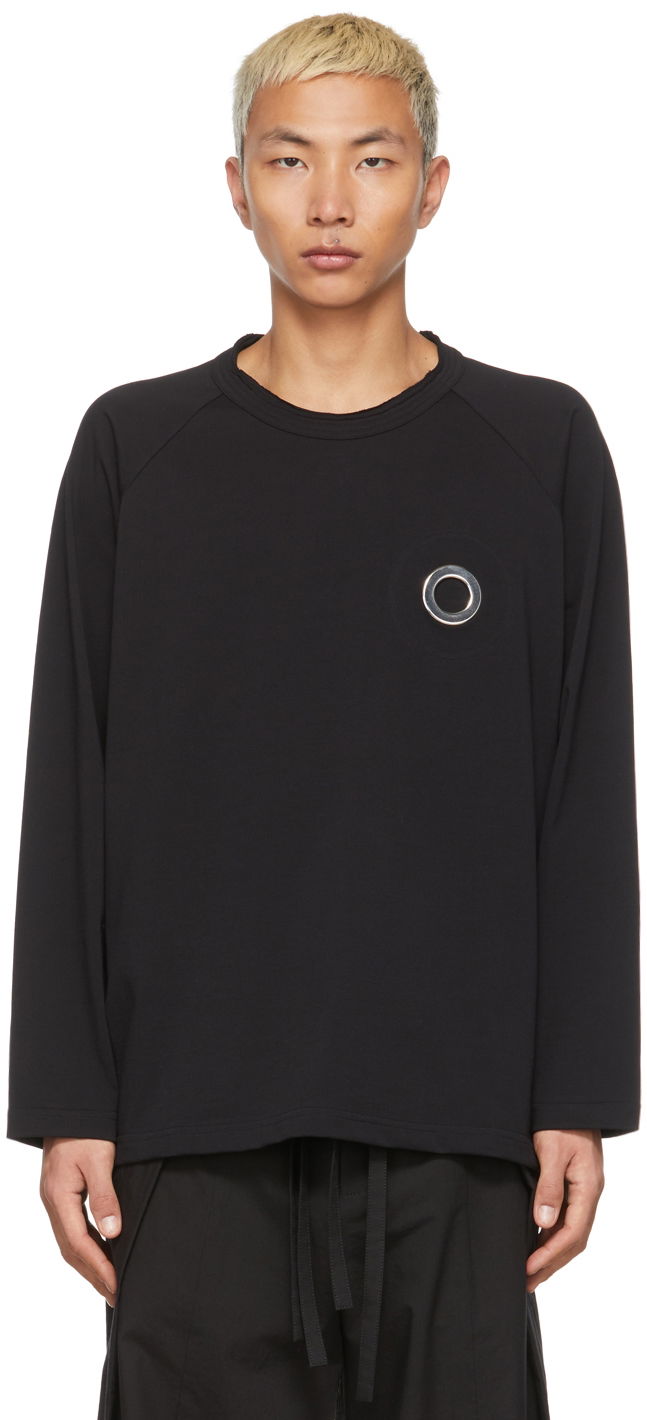 Majica Craig Green Eyelet Long Sleeve T-Shirt Črna | CGSS22CJETSS03