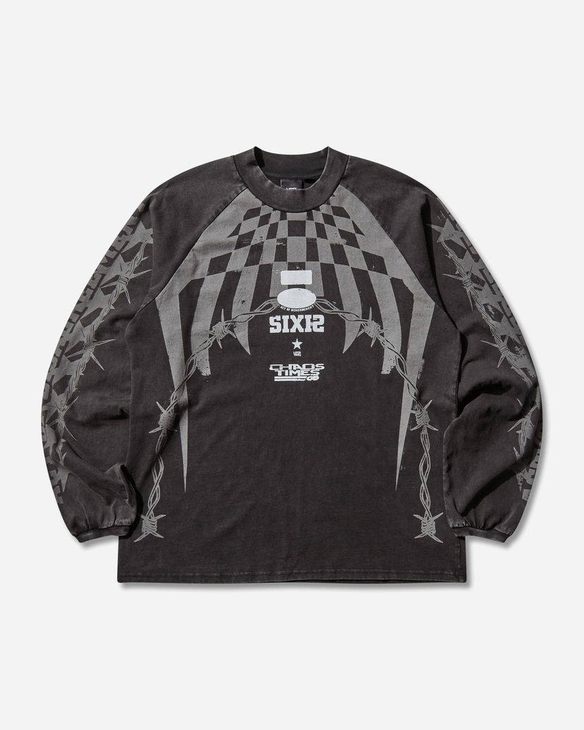 Majica Vans Act of Disagreement Hazard Longsleeve T-Shirt Črna | VN000RPWBLK1
