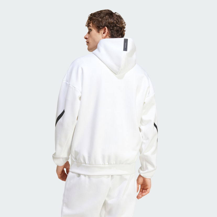 Pulover adidas Performance Z.N.E. Full-Zip Hooded Bela | JF2443