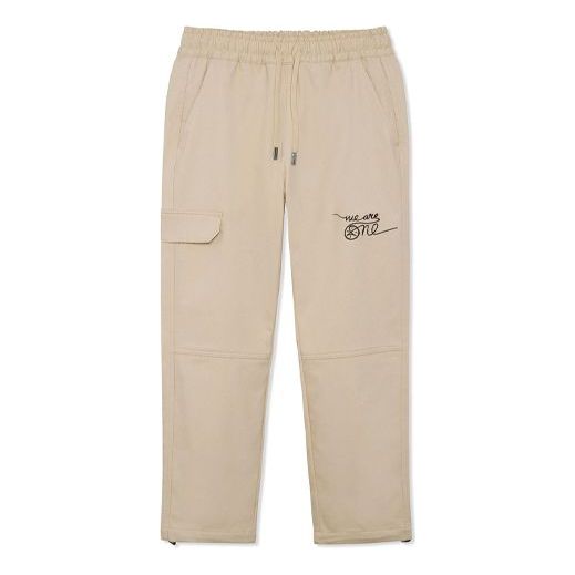 Cargo hlače Li-Ning Wade x DFT Fleeced Straight Pants Bež | AKXR589-2, 0