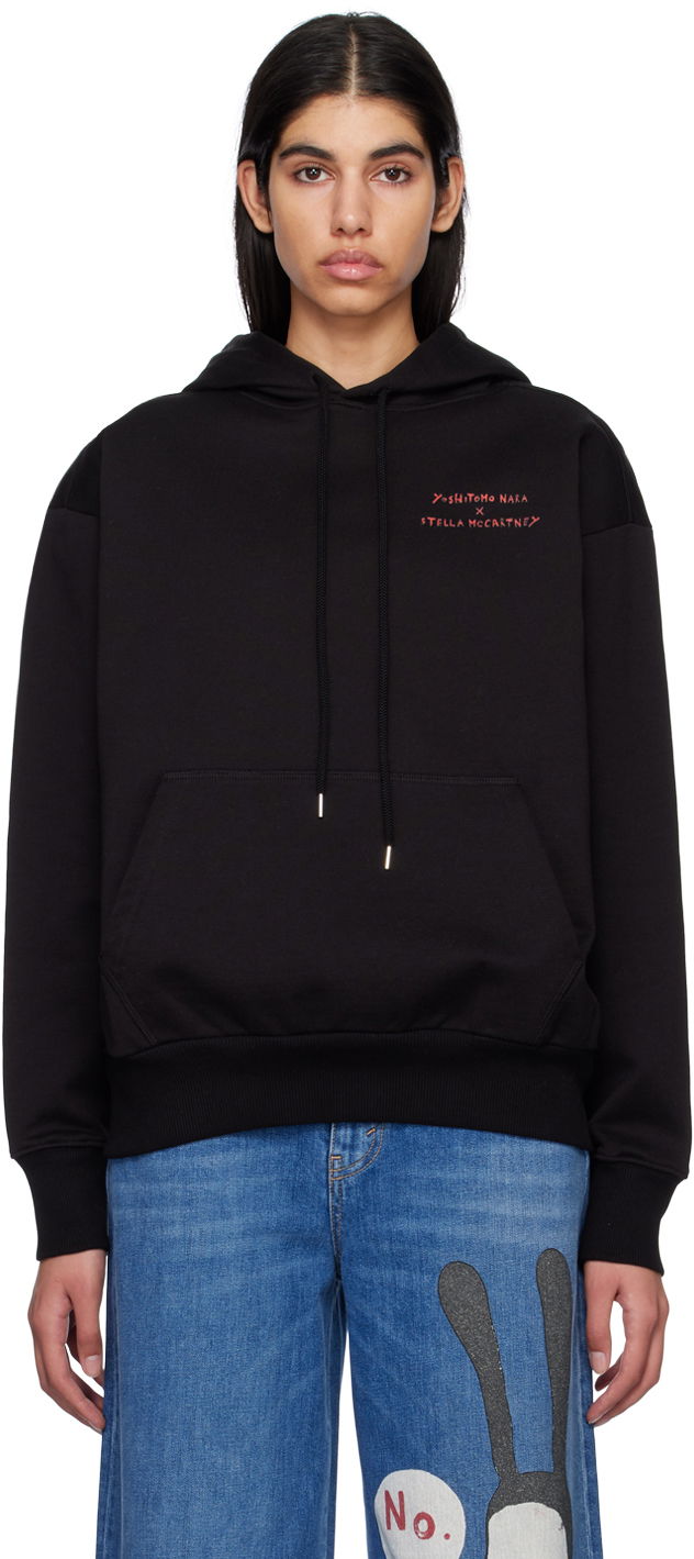 Pulover Stella McCartney Printed Twins II Hoodie Črna | 6018463SNP43