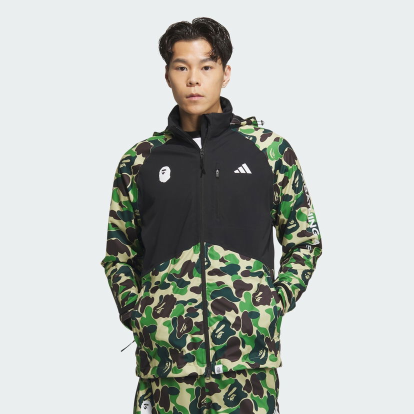 Vetrovka adidas Performance BAPE x adidas WIND.RDY Zelena | IQ3679