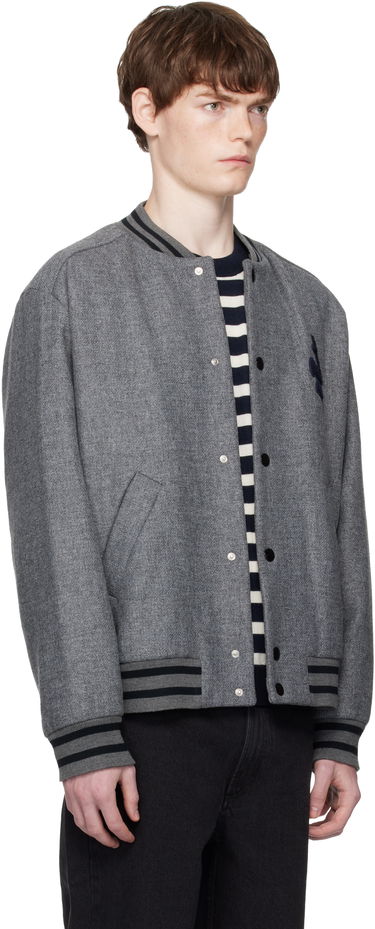 Bomber jakna A.P.C. A.P.C. Micka Wool Bomber Jacket Siva | WVBEB-M32010, 1