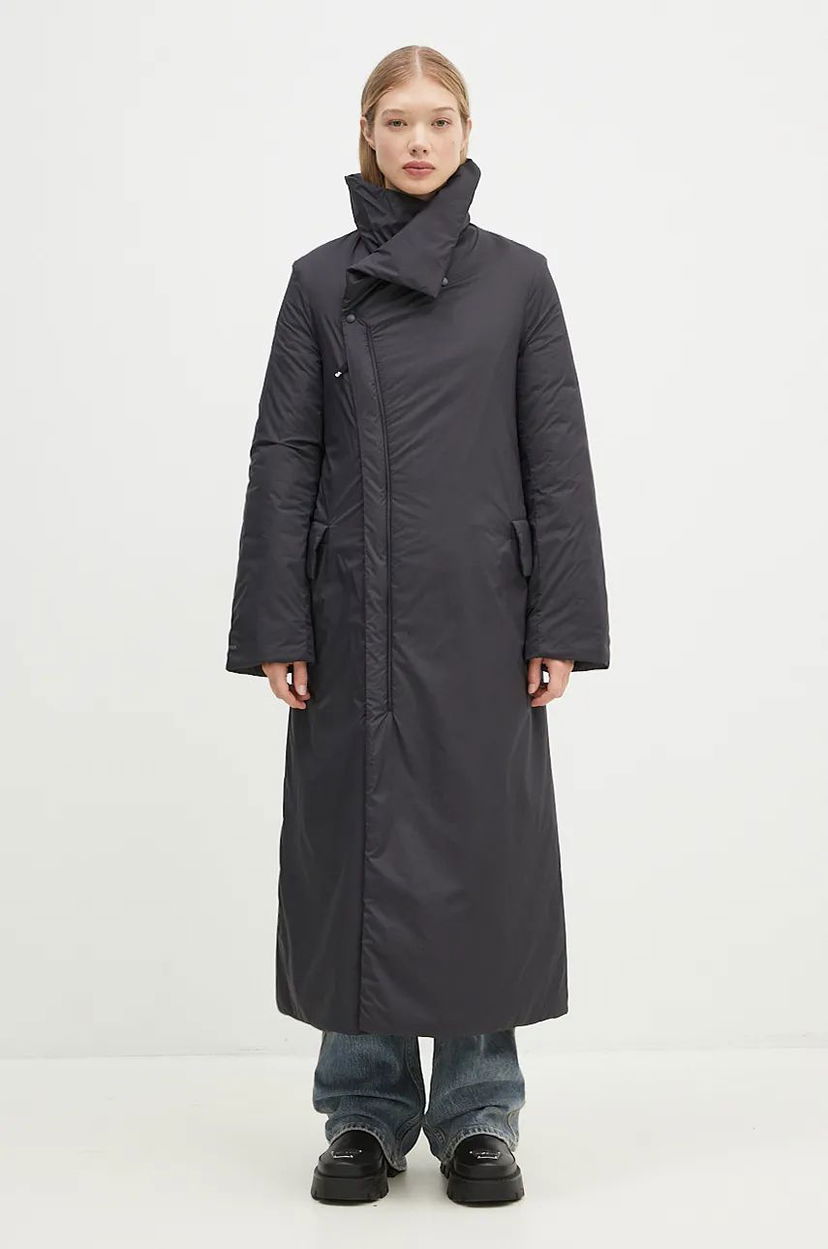 Plašči Y-3 Padded Coat Long Black Črna | IW7487