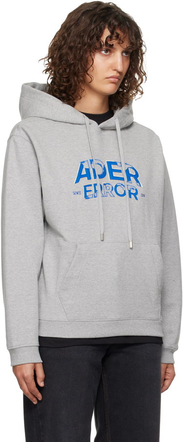 Pulover ADER ERROR Embroidered Logo Hoodie Siva | BN25FYHD0101GR, 4