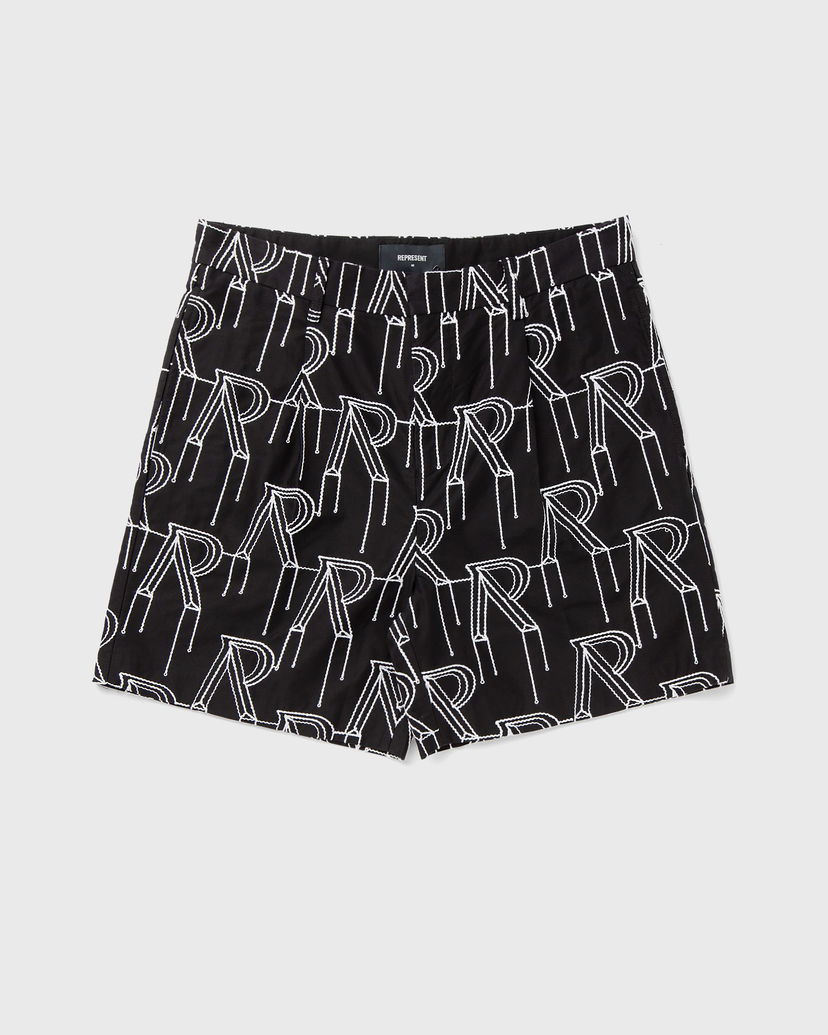 Kratke hlače Represent Clo Represent EMBRODIERED INITIAL TAILORED SHORT Črna | MLM717-01