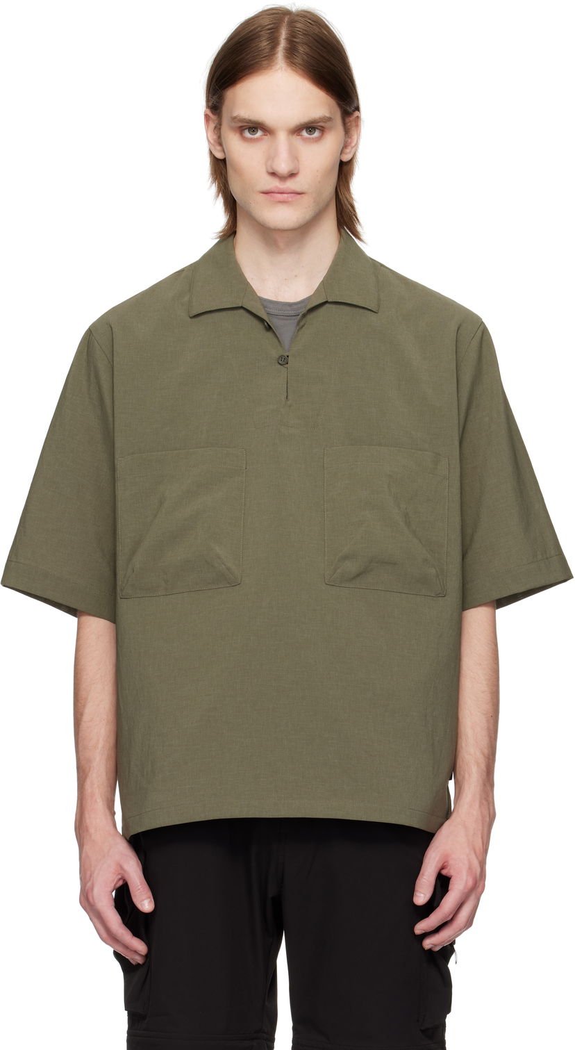 Srajce Snow Peak Snow Peak Light Poplin Shirt Zelena | SH-25SU004
