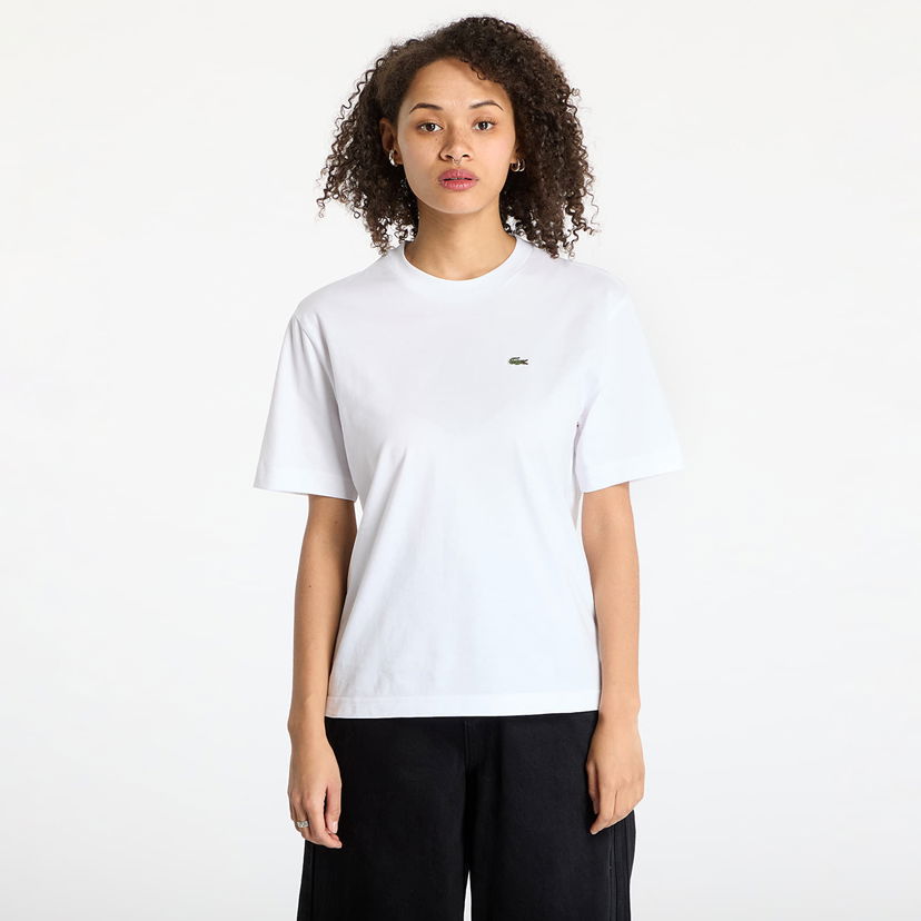Majica Lacoste LACOSTE Soft Cotton T-Shirt Bela | TF7215 001