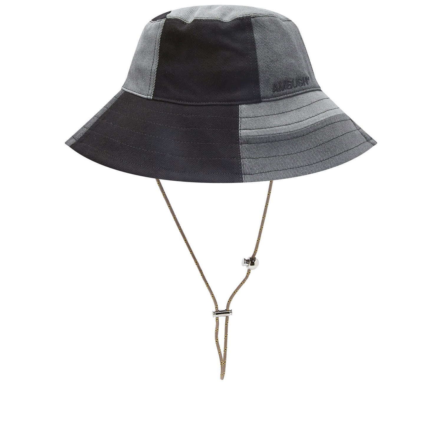 Klobuk Ambush Patchwork Stoppers Bucket Hat Črna | BMLA007S23DEN0011200, 0