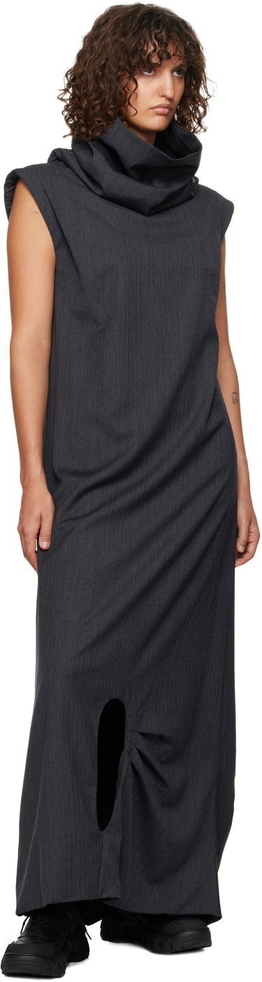 Obleke ADER ERROR Maxi Dress With Cutout Siva | BN01FWDR0101GR, 3