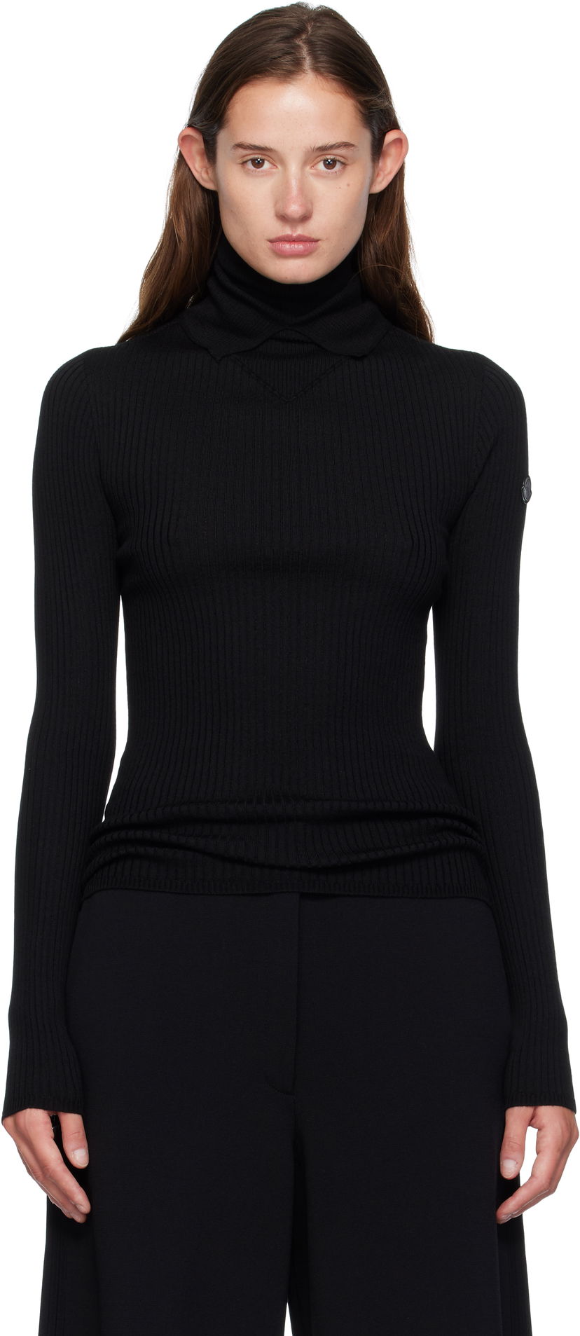 Pleteni pulover Moncler Genius x EE72 Wool Turtleneck Črna | K24039F00001M1131