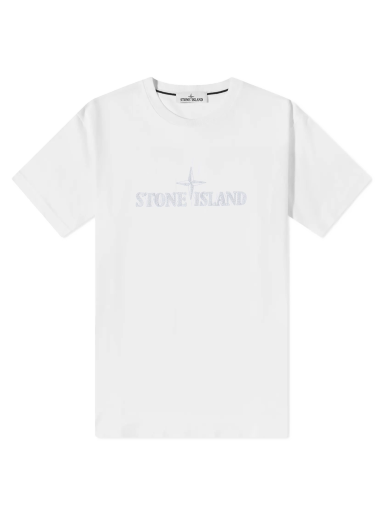 Majica Stone Island Stitches Logo Sleeve Tee Bela | 781521579-V0001