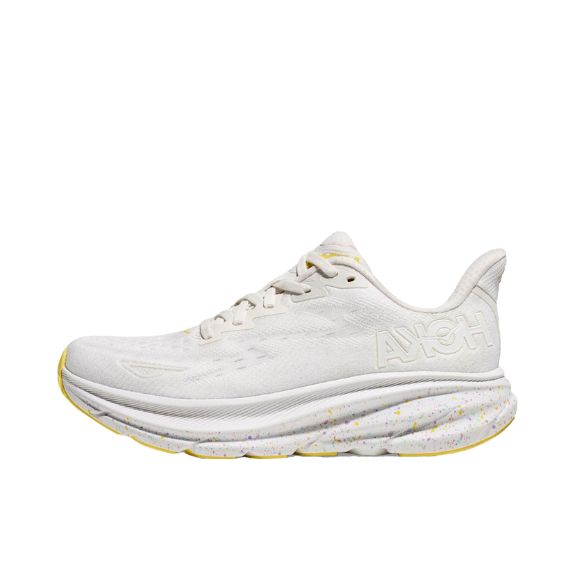 Tek Hoka One One Clifton 9 White Lemonade (Women's) Bela | 1127896-WTL