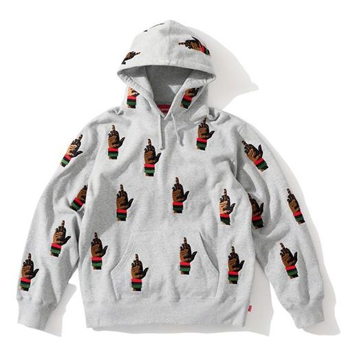 Pulover Supreme Dead Prez Embroidered Hoodie Siva | SUP-FW19-10780