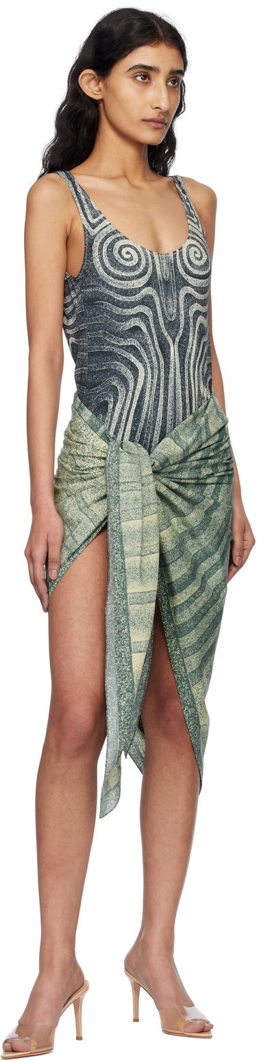 Krila Jean Paul Gaultier Jean Paul Gaultier 'The Spirale' Sarong Zelena | 25/34-U-JU175-C596-0351, 3