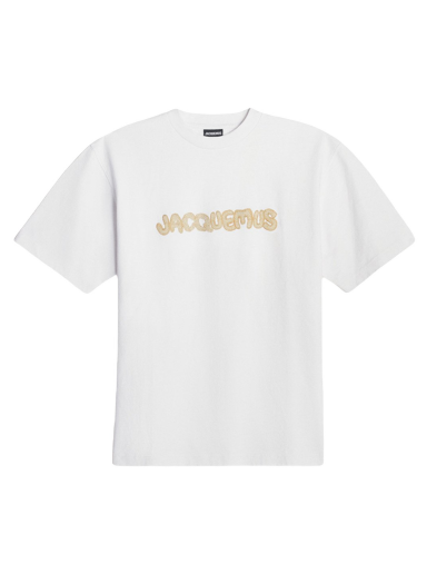 Majica Jacquemus Le Raphia Logo Print Macrame Logo Bela | 235JS096-2102-1DN