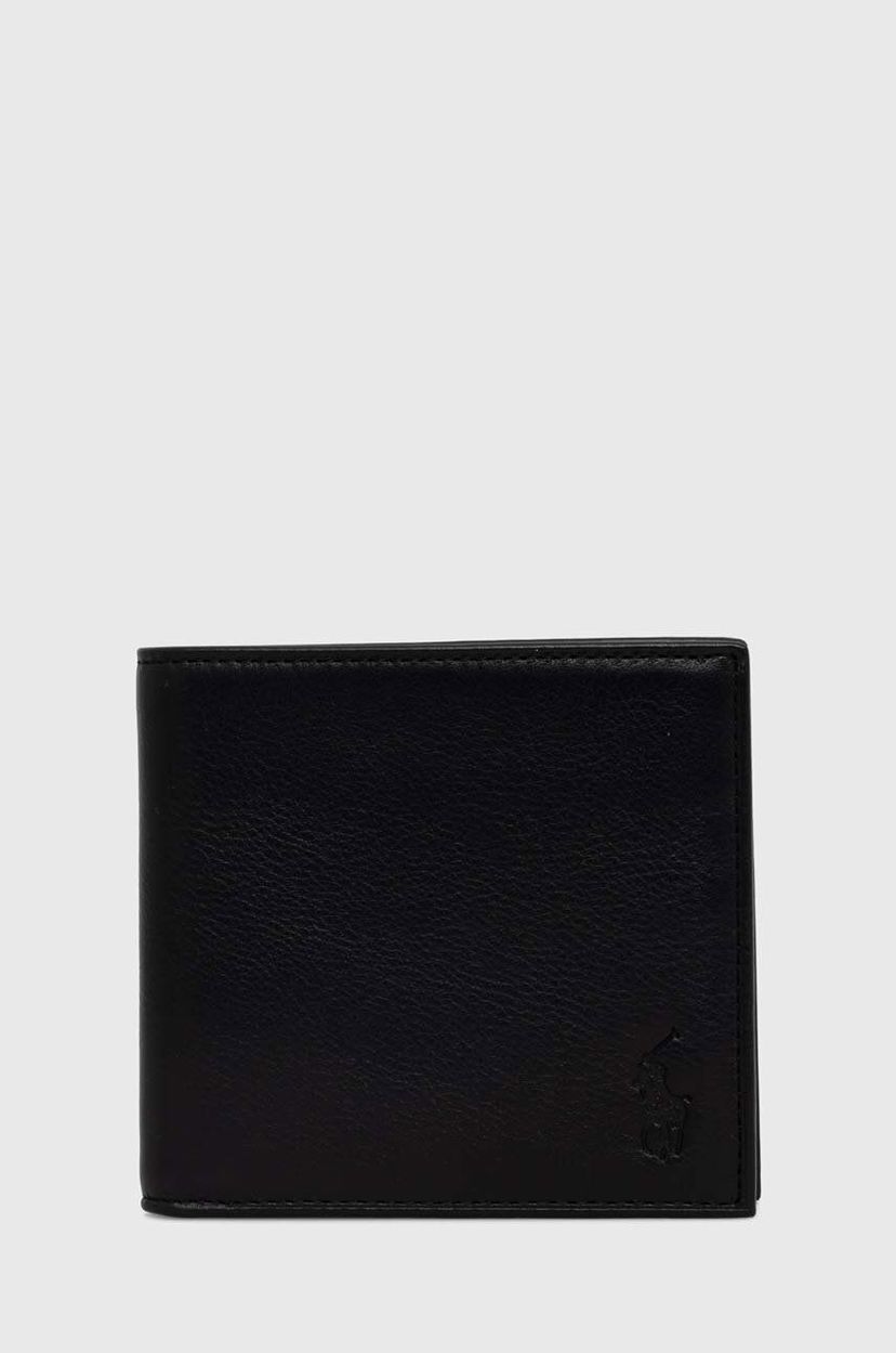 Denarnica Polo by Ralph Lauren Polo Ralph Lauren Leather Wallet Črna | 405913723