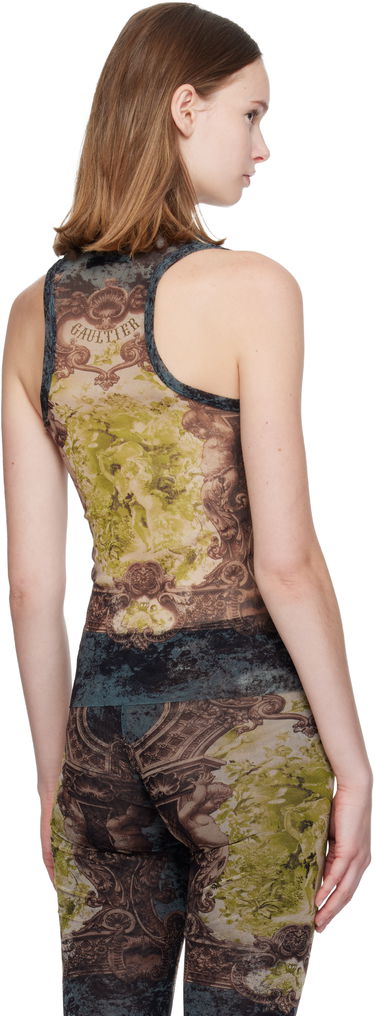 Majica brez rokavov Jean Paul Gaultier 'The Médaillon' Baroque Mesh Tank Top Večbarvna | 25/04-W-TO304-M006P-005740, 2