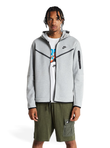 Pulover Nike Tech Fleece Full-Zip Hoodie Siva | CU4489-063
