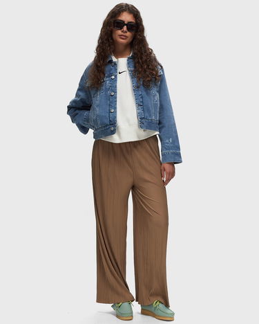 Hlače Samsoe Samsoe Samsøe & Samsøe UMA Pleated Wide-Leg Trousers, Size L Rjava | F21200187-LEAD-GRAY, 1