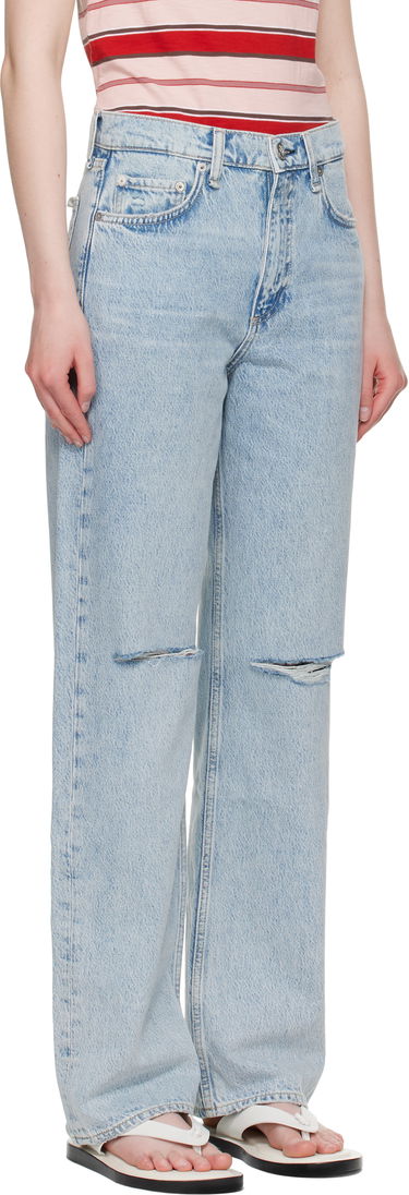 Kavbojke rag & bone rag & bone Shea Relaxed High Rise Jeans Modra | WDD25P1006RGCH, 1