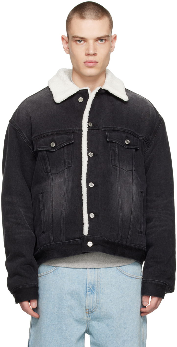 Jakna We11done Oversized Faux-Shearling Jacket Črna | WD-DJ3-22-378-U-BK, 0