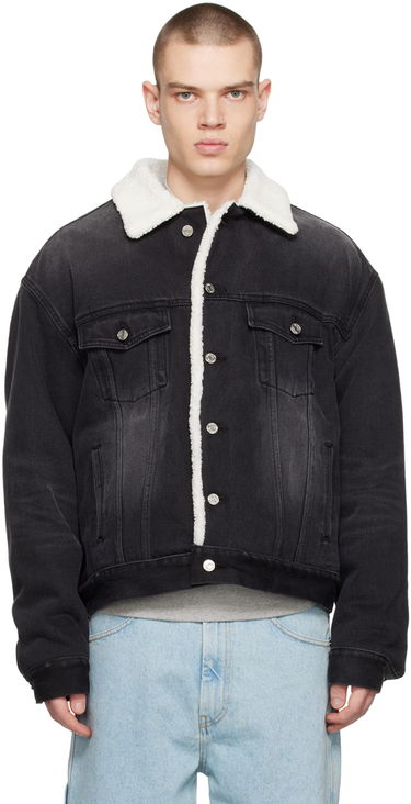 Jakna We11done Oversized Faux-Shearling Jacket Črna | WD-DJ3-22-378-U-BK, 0