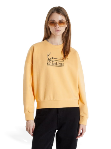 Pulover Karl Kani Signature KKJ OS Crew Oranžna | KW221-018-1