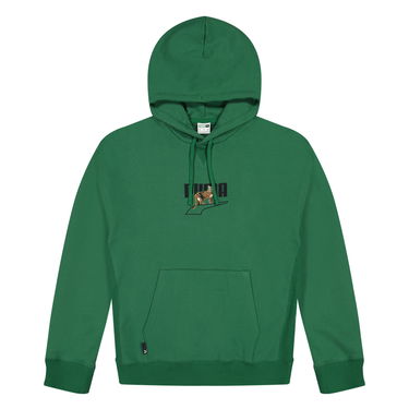 Pulover Puma DOWNTOWN Graphic Hoodie Zelena | 538244 37, 1