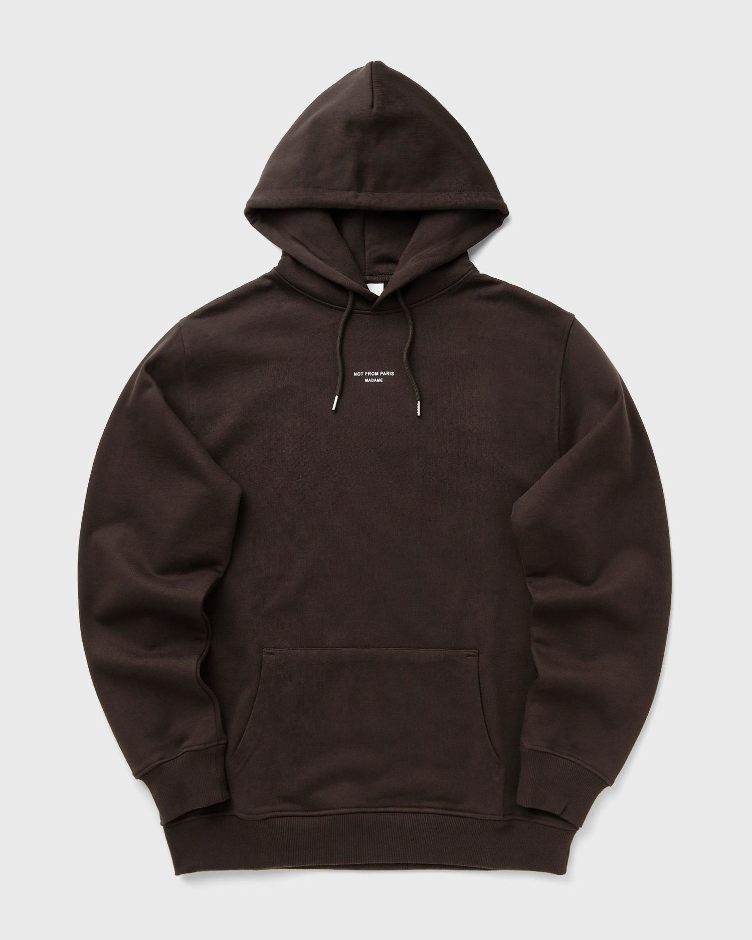 Pulover Drôle de Monsieur Classic Slogan Hoodie Rjava | I-HO161-CO127-DBN, 0