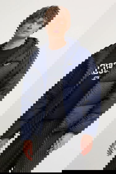 Puhovka Lacoste Hooded Winter Puffer Jacket with Embossed Back Design Mornarica | BH2905, 2