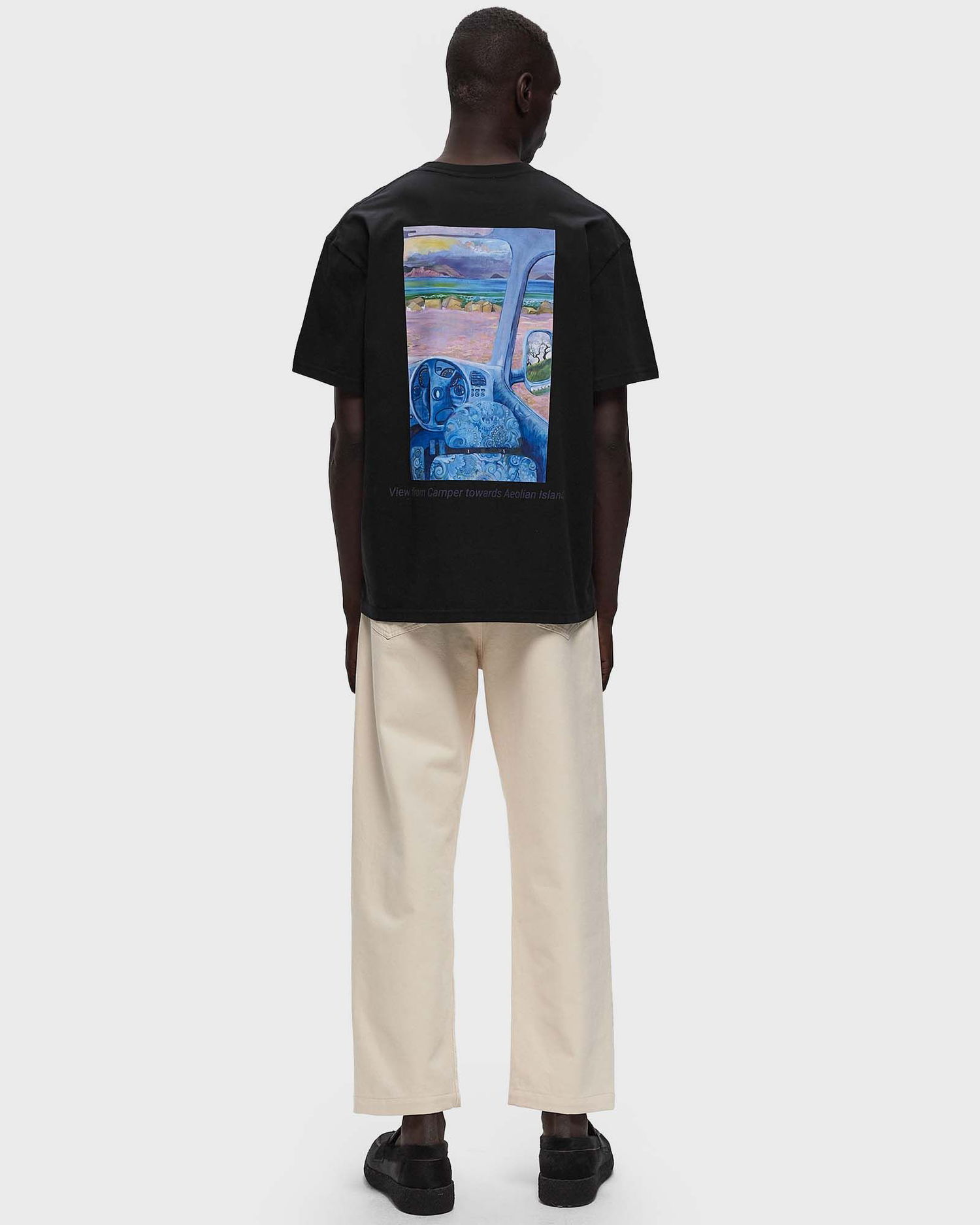 Majica JW Anderson ANCHOR EMBROIDERY BACK PRINT T-SHIRT Črna | JT0241-PG1387-999, 1