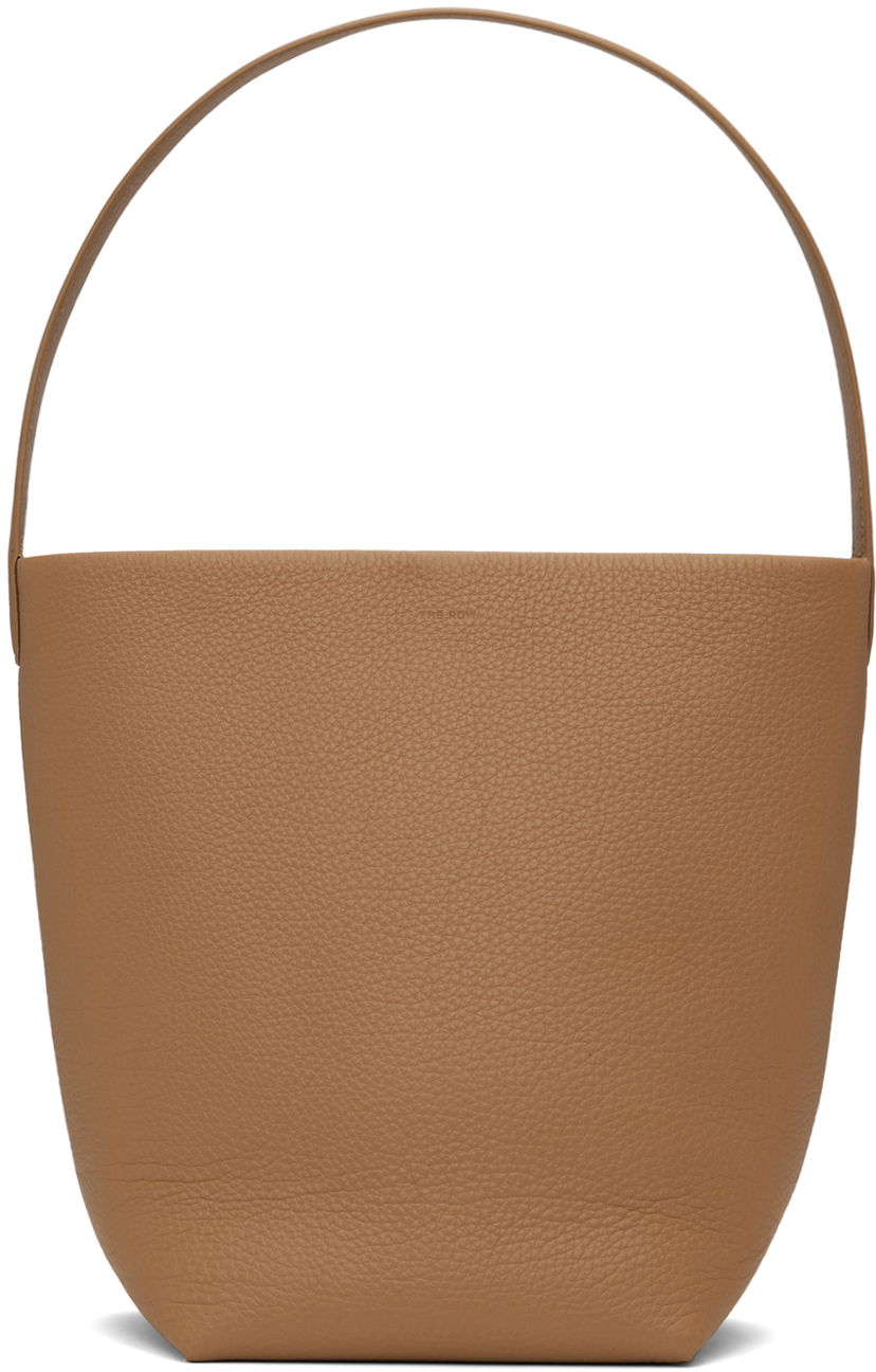 Tote bag The Row Medium Pebbled Leather Tote Bag Rjava | W1313-L129