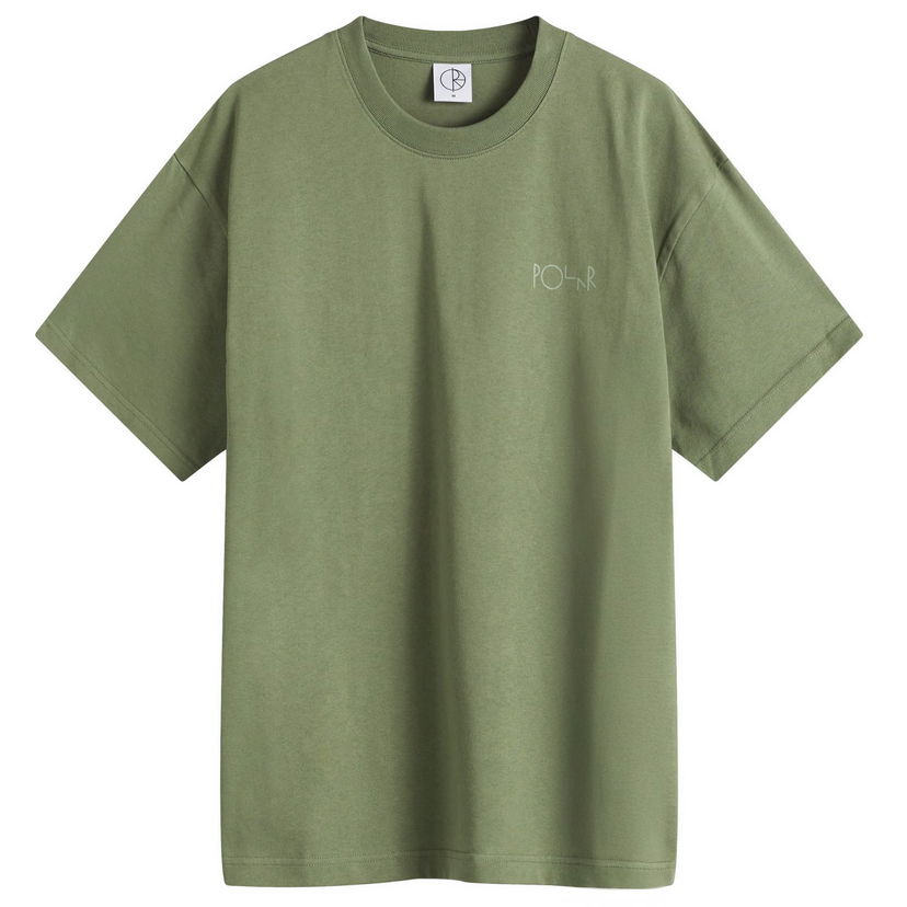Majica Polar Skate Co. Stroke Logo T-Shirt, Size Large Zelena | PSC-SP25-29