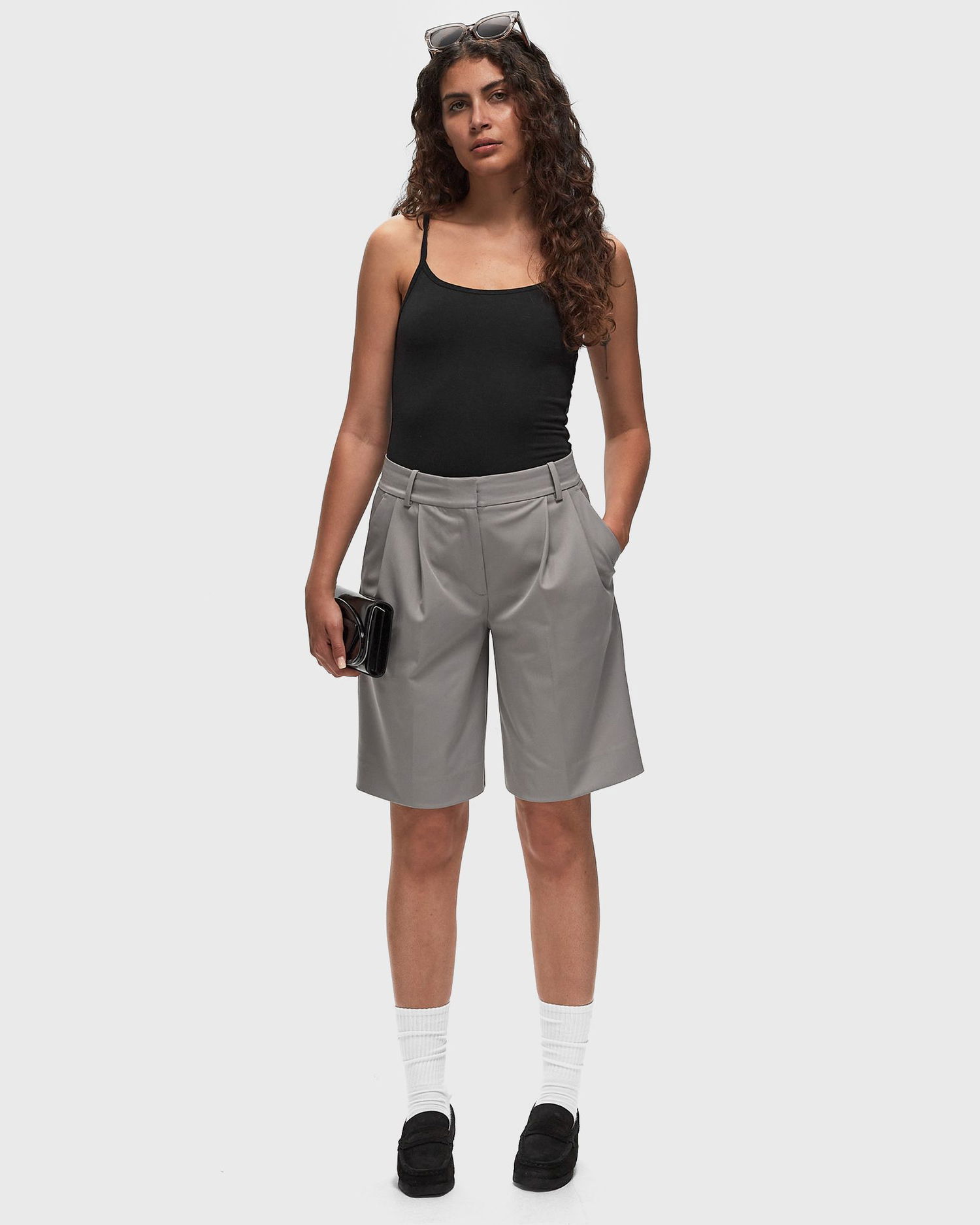 Kratke hlače Samsoe Samsoe Samsøe & Samsøe Sahaveny Casual Shorts, Size S Siva | F24100054-STEEPLE-GRAY, 1