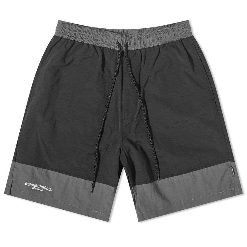 Kopalke Neighborhood Nylon Logo Swim Shorts Črna | 231TSNH-PTM03-BLK