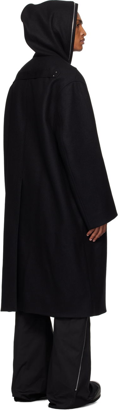 Plašči Rick Owens Rick Owens Concordians Mac Coat Črna | RU02E1979 WSF, 2