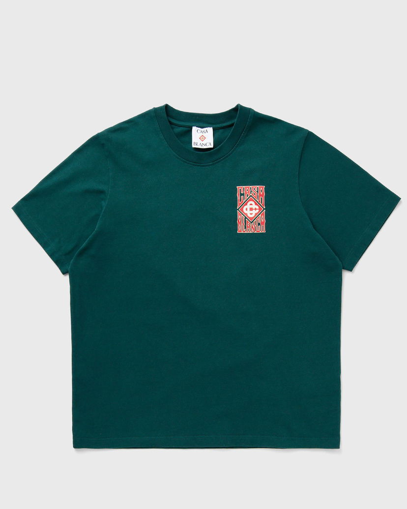Majica Casablanca Casablanca Gothic Stacked Logo Graphic T-Shirt Zelena | MS25-JTS-001-06