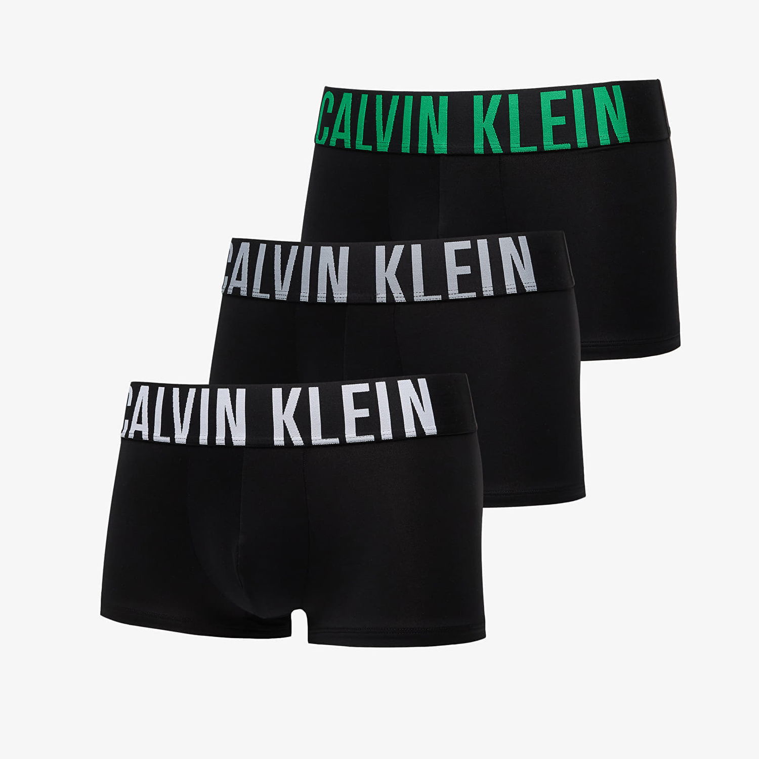 Boksarice CALVIN KLEIN Intense Power Microfiber Stretch Low Rise Trunk 3-Pack Black Črna | 000NB3611A VPA, 0