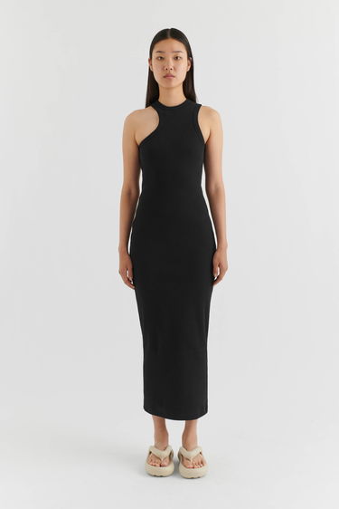 Obleke AXEL ARIGATO Scoop Asymmetric Dress Črna | A2087002, 2