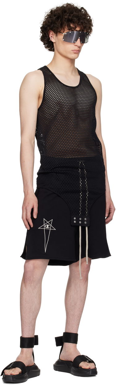 Kratke hlače Rick Owens Rick Owens Champion Edition French Terry Shorts Črna | CM01E1683 CHFE FELPA, 3