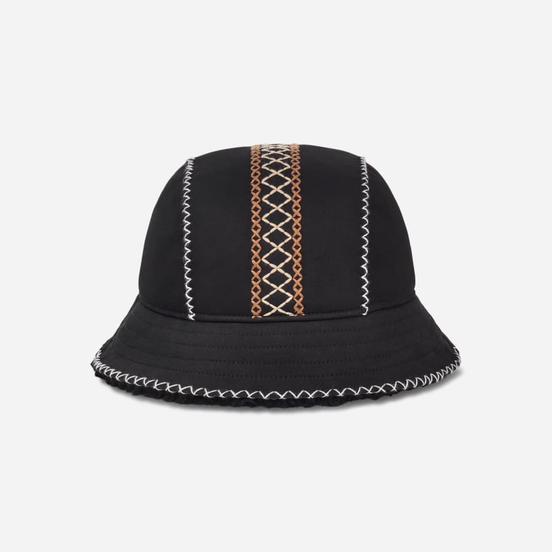 Klobuk UGG Embroidered Bucket Hat Črna | 100908-BLK, 1