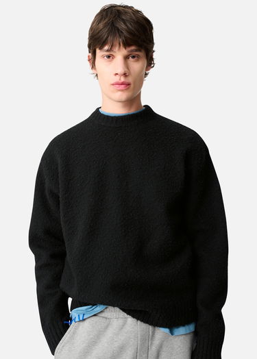 Pleteni pulover AXEL ARIGATO Miles Knitted Crewneck Sweater Črna | A3412001, 5