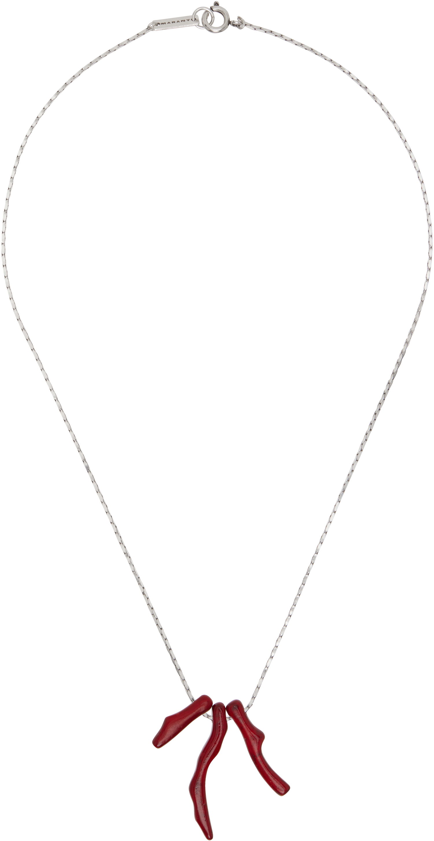 Ogrlica ISABEL MARANT Isabel Marant Jolan Coral Pendant Necklace Rdeča | 25PCO0149HA-C1B11T, 0