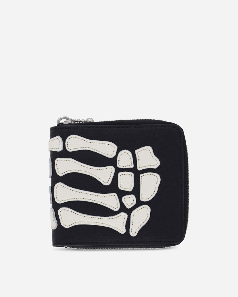 Denarnica KAPITAL Thumb Up Bone Band Zip Wallet Črna | K2503XG522 BLACK