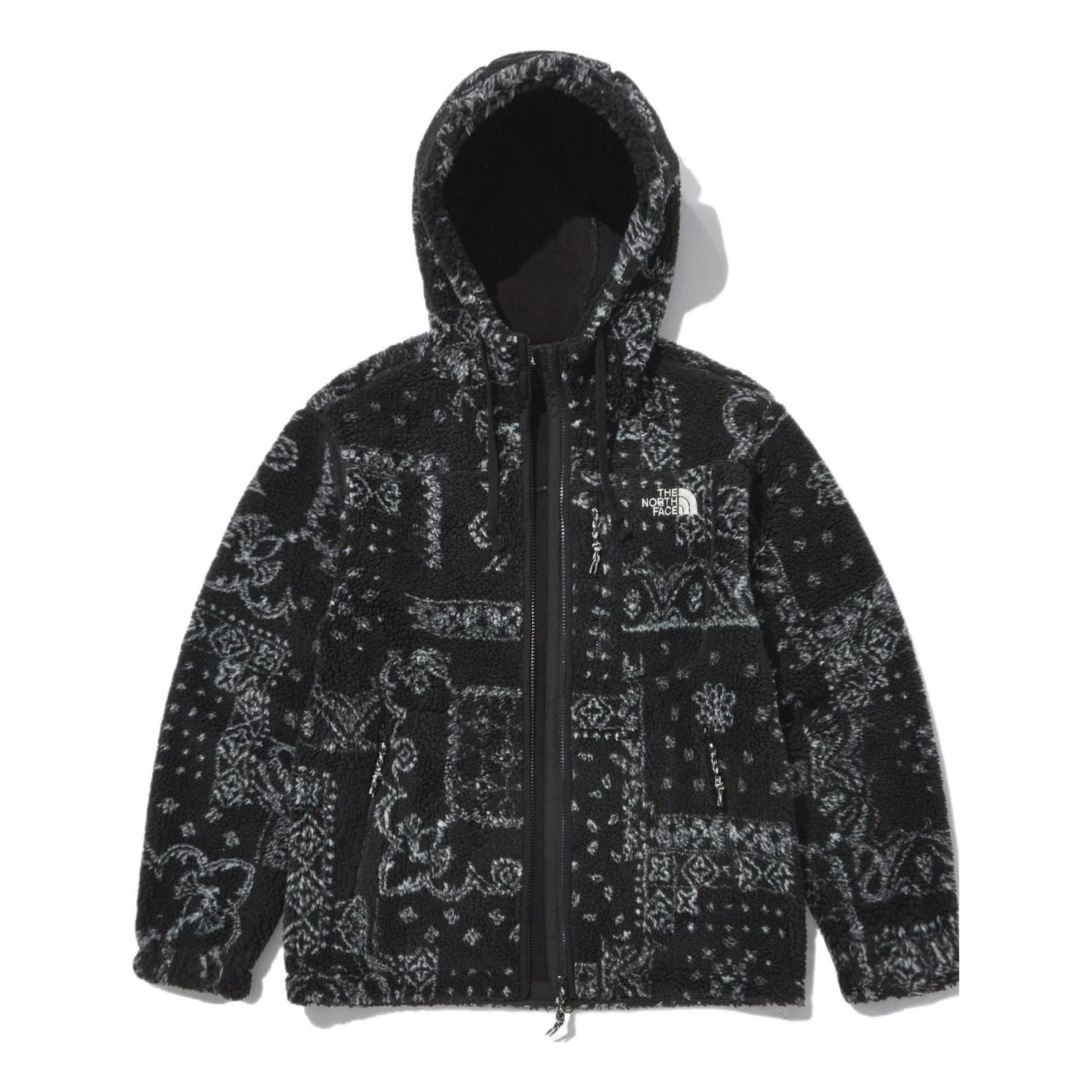 Pleteni pulover The North Face Fleece Novelty Patterned Jacket Črna | NJ4FN67A, 0